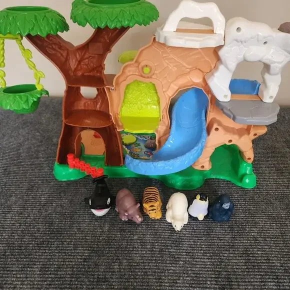 Fisher-Price Little People Zoo Talkers Animal Sounds Jungle Playset - Picture 2 of 6